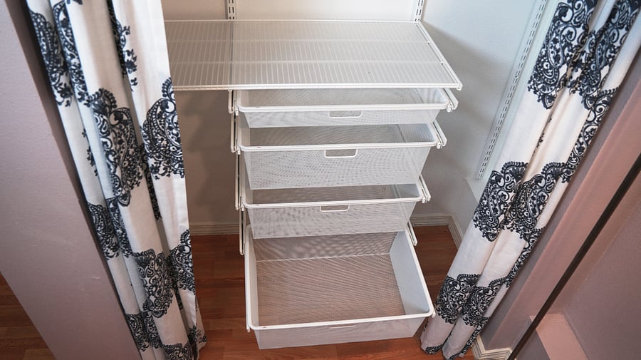 Ample closet storage in each bedroom.
