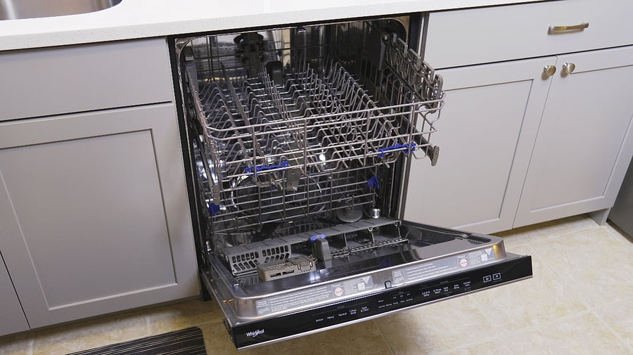 Open dishwasher.
