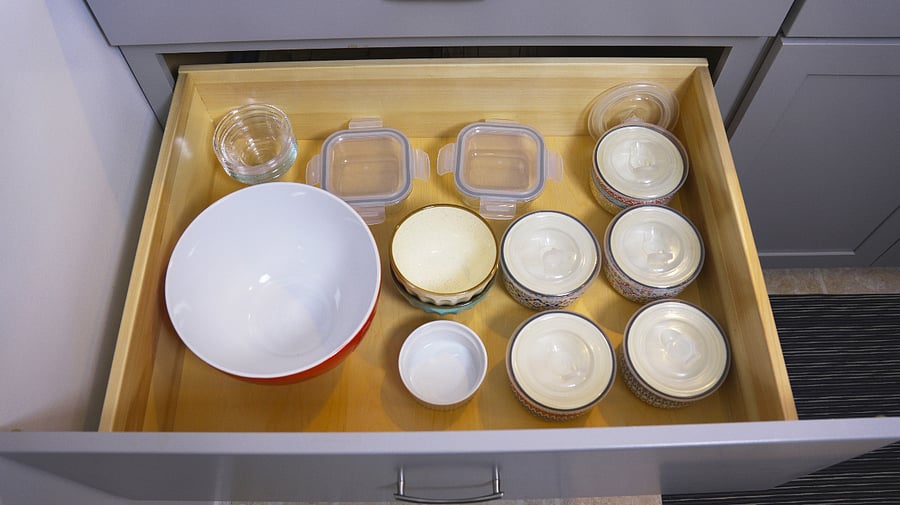 Food containers.