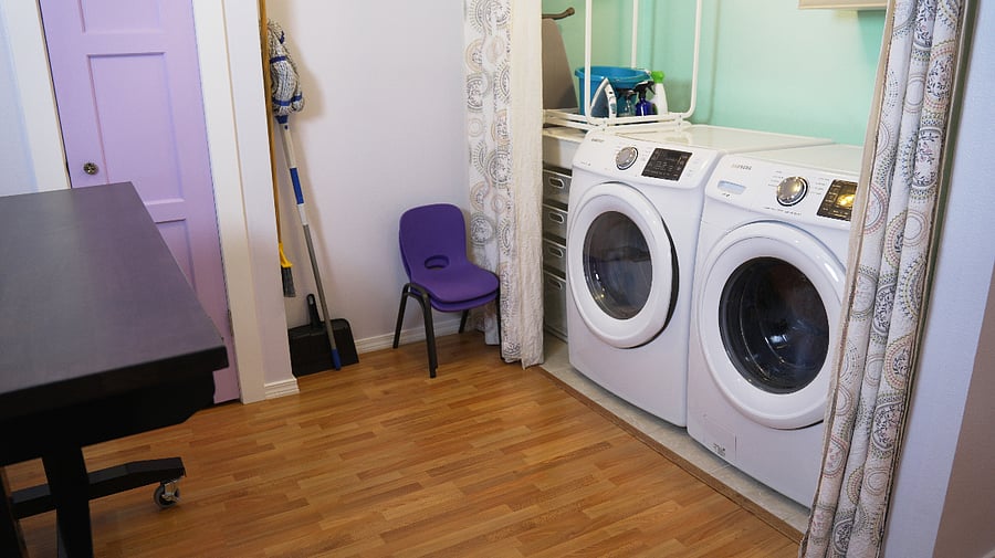 Washer and dryer.