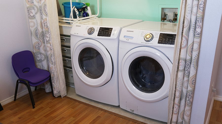 Washer and dryer.