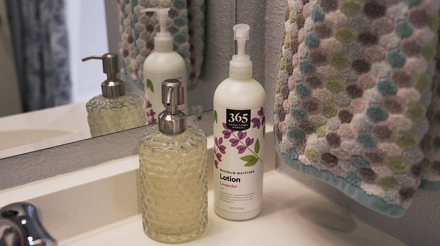 Soap and lotion.