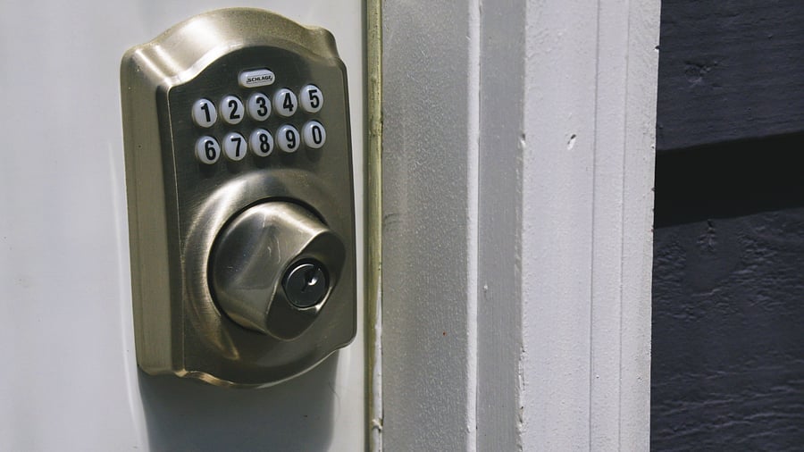 Door code access.