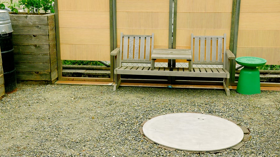 Private garden space.