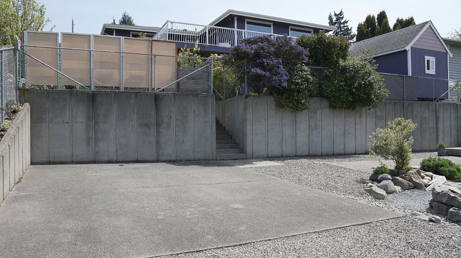 Lower parking area.