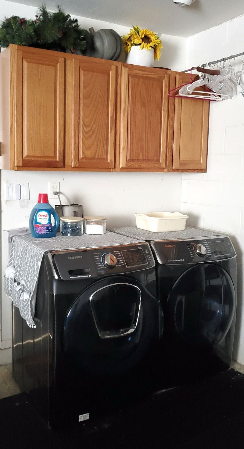 Washer and Dryer in Garage