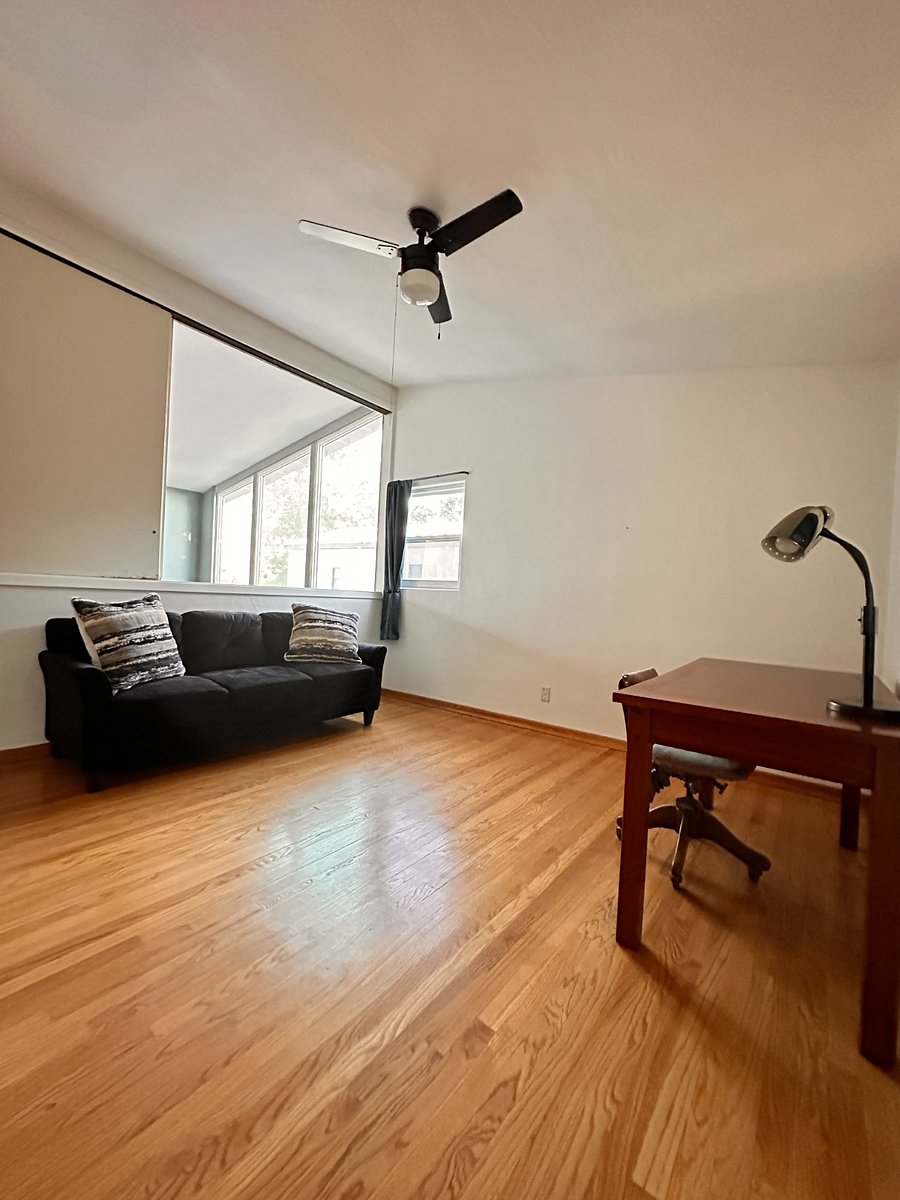 Loft office, with privacy sliders