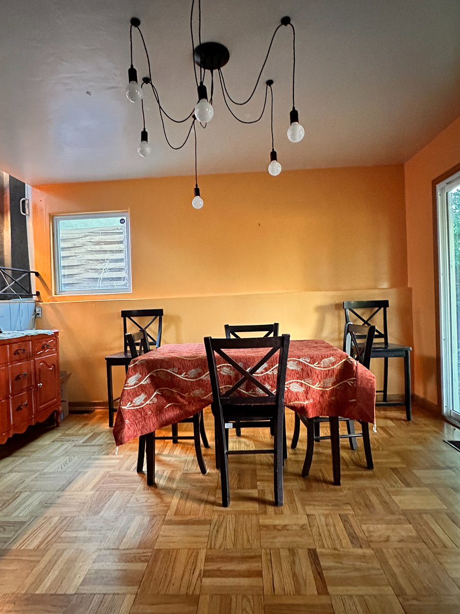 Lower level dining room view from the kitchen 