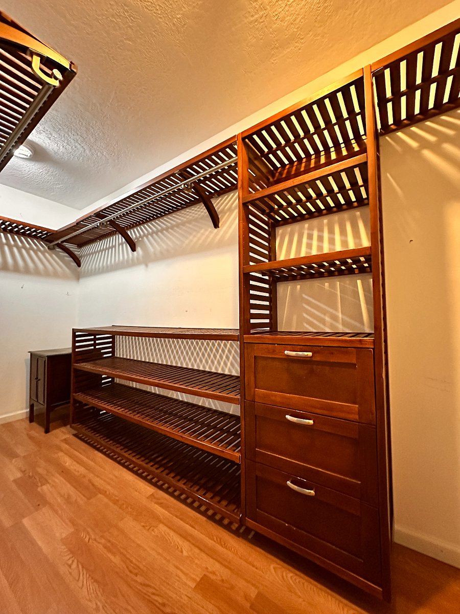 Master walk-in closet