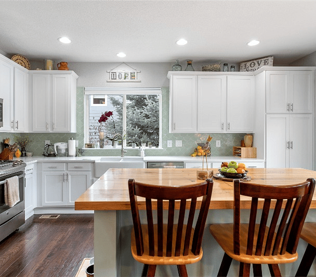 Bright and open kitchen