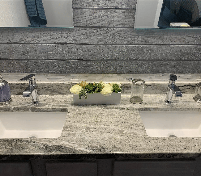 Master Bath room dual vanity