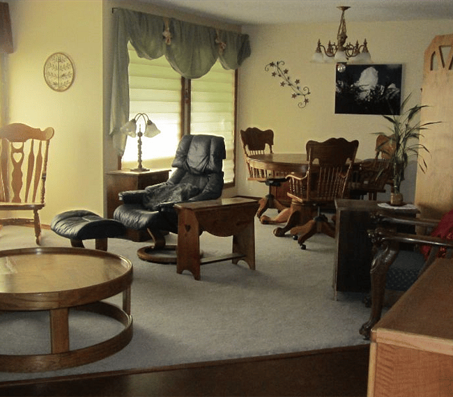 shared living & dining room
