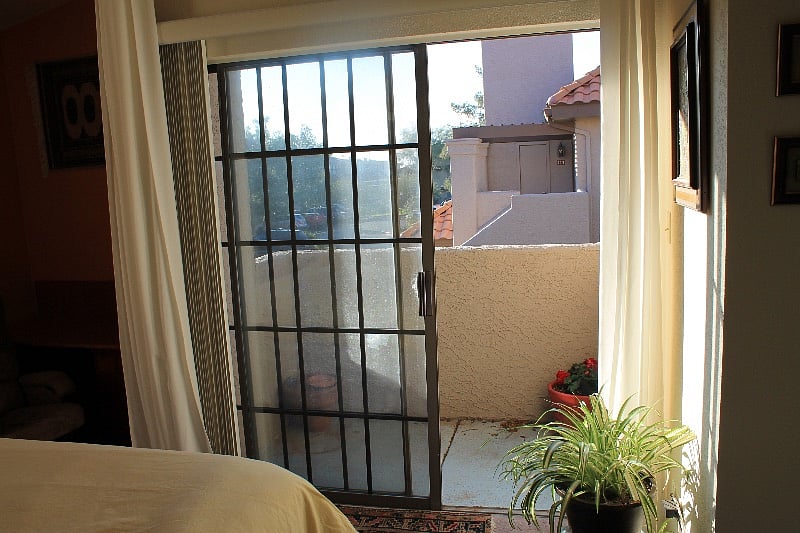 Private balcony off the bedroom