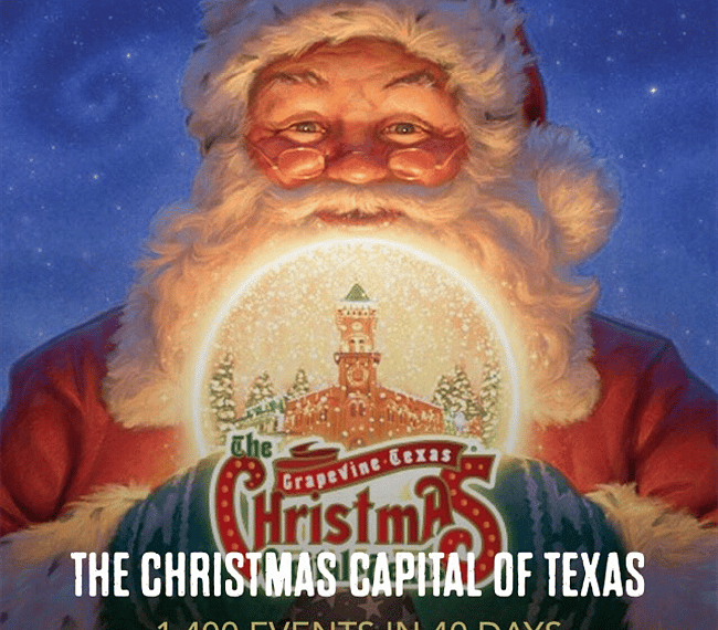 Coming near or during the holidays? You will want to ride the rail or take the short drive to Grapevine, The Christmas Capital of TX...like a Hallmark Christmas Movie set.:)