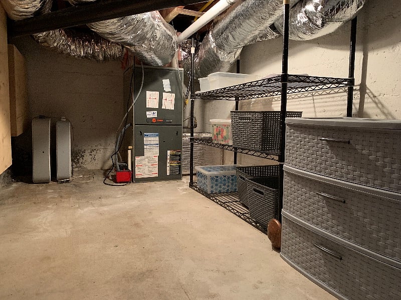 Additional storage area inside the unit