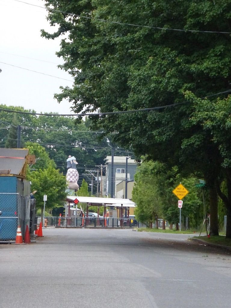 Just steps to our Landmark Paul Bunion and the MAX Stop. View from the driveway