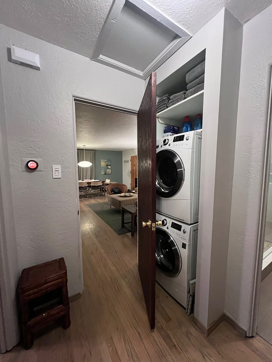 View from hallway into living room