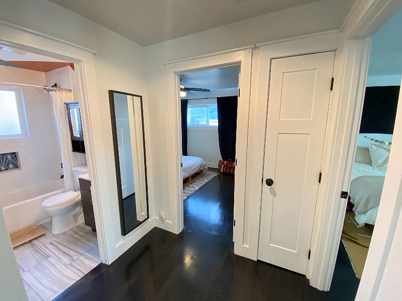 Turning right from the entry way / living room, you'll find all the bedrooms