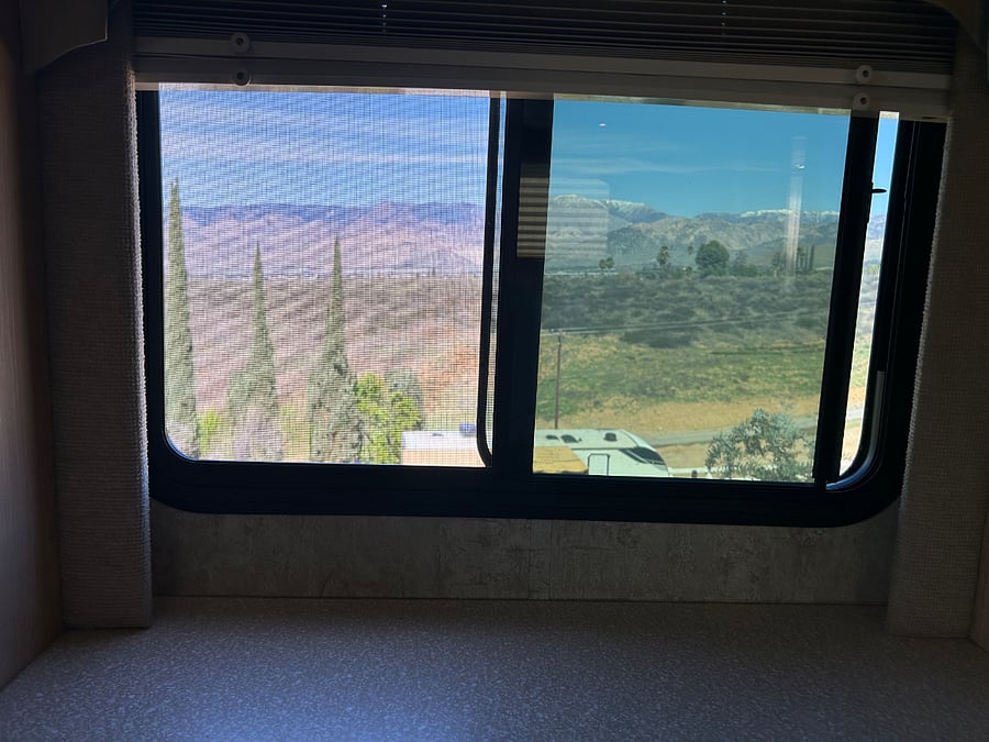 Northern view from foot of bed