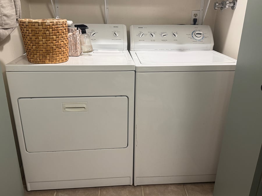 Shared laundry on main floor of home.