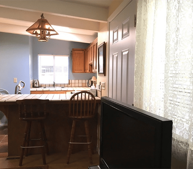 Dining area with kitchen