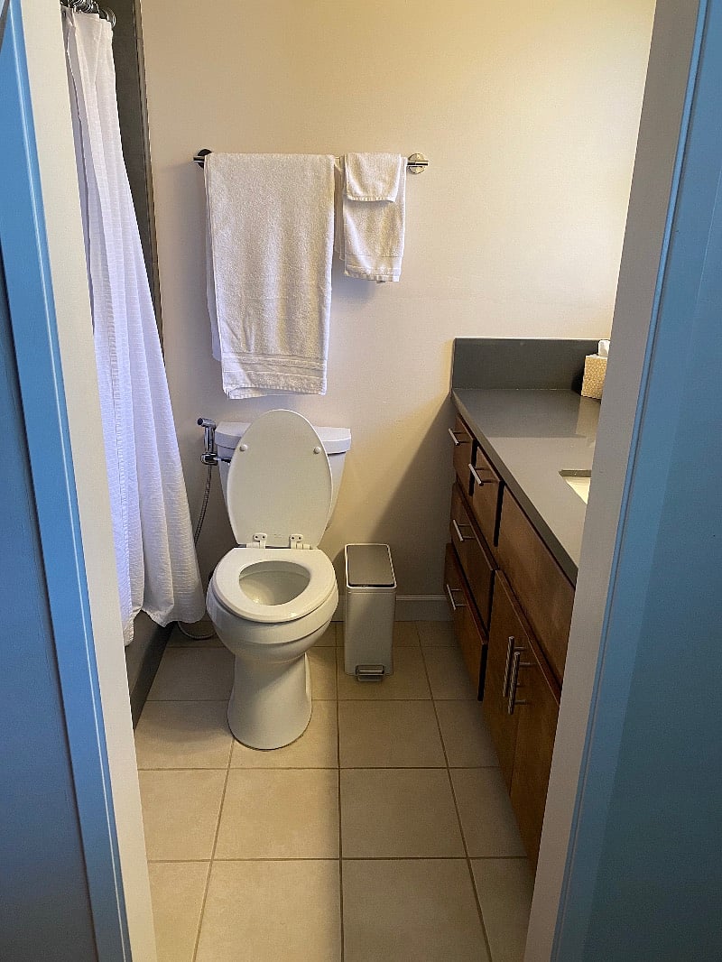 Newly remodeled, private bathroom.