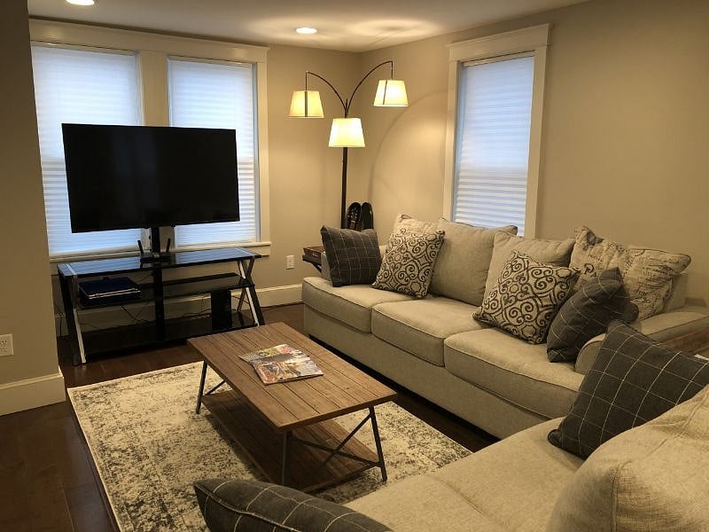 Side view of living area