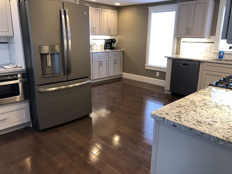 Side view of kitchen