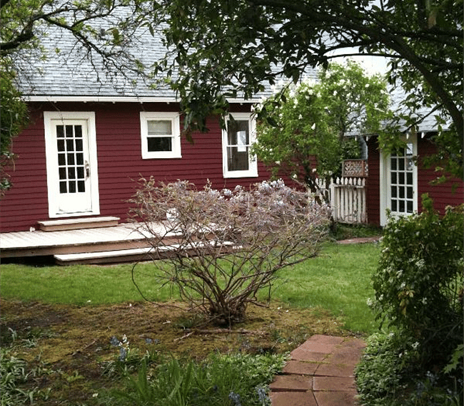 Cute backyard with BBQ and room to garden.