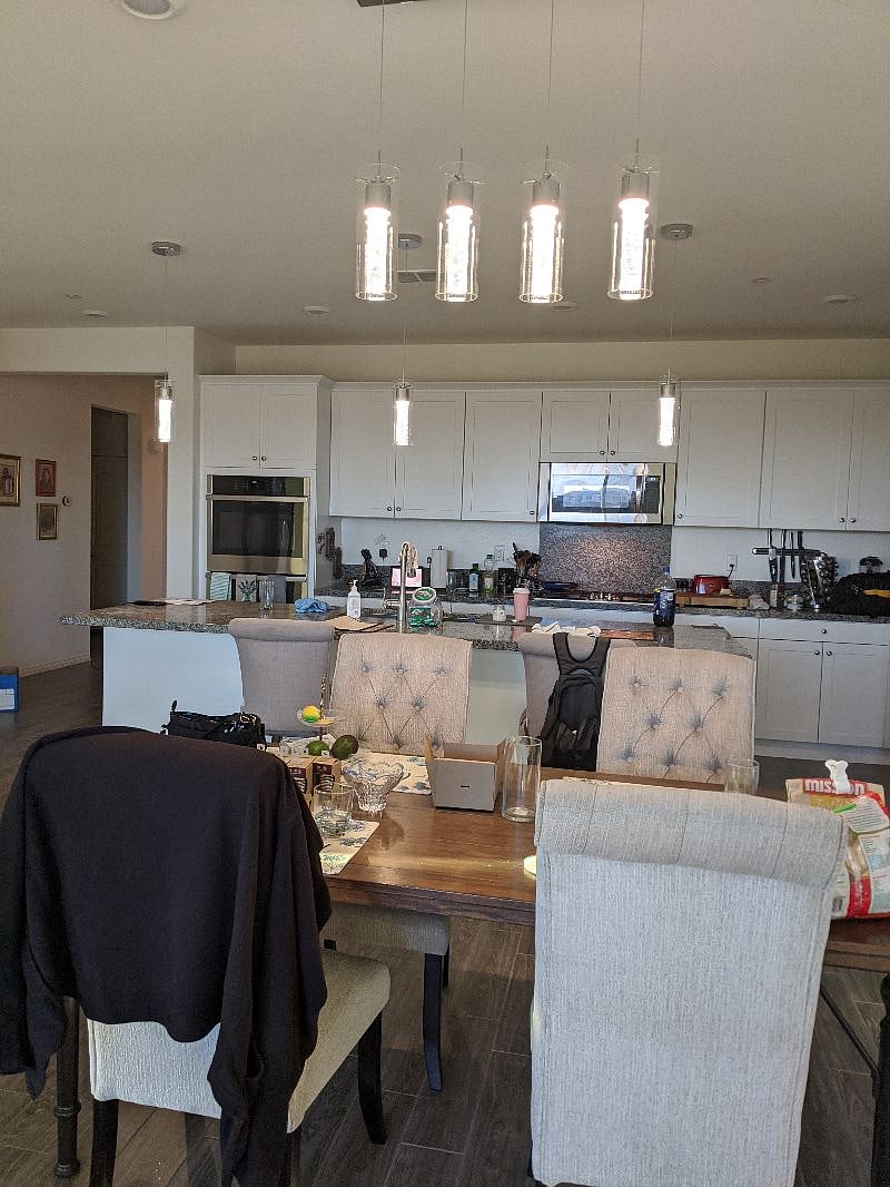 Open dining room