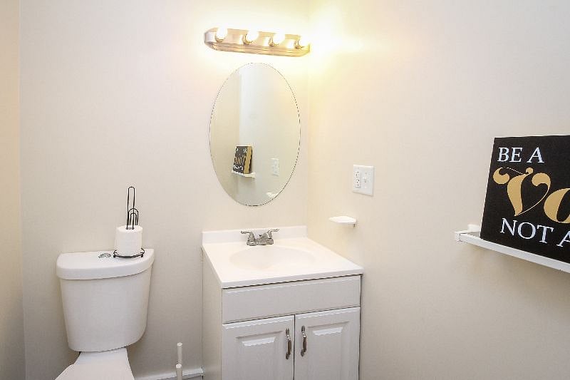 1st floor half bathroom - shared space