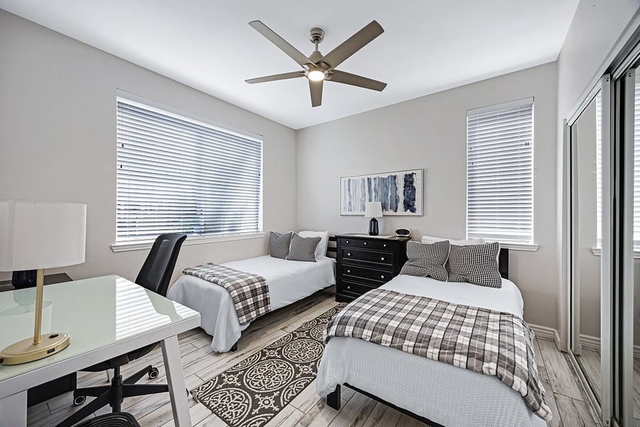 Twin Bedroom and Officec