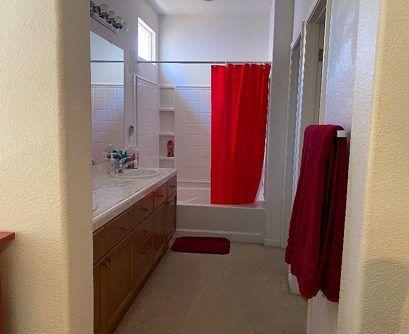 Master bathroom.
View from the Master Bedroom.