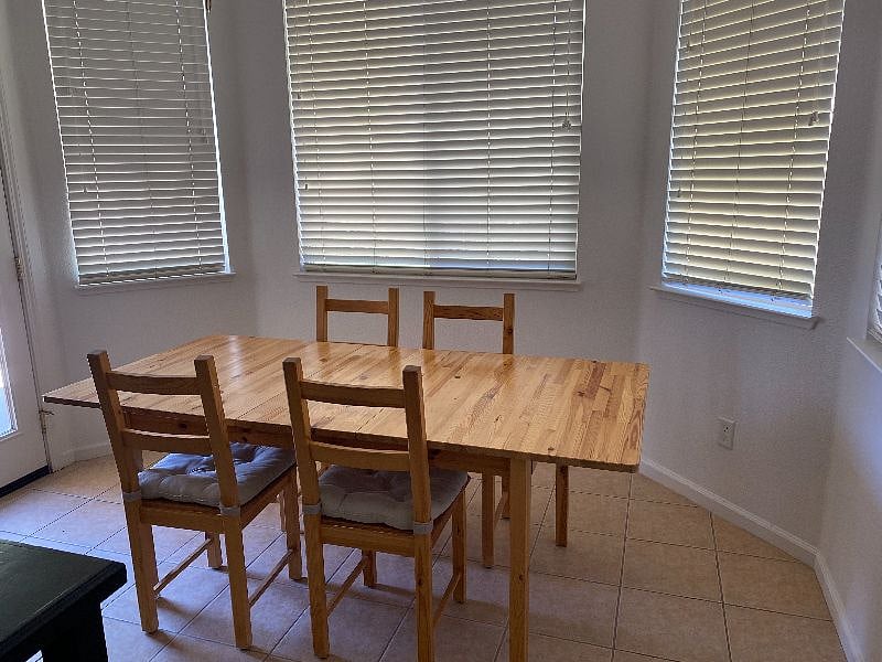 Dining Room. Just off the kitchen with views to the private back yard.