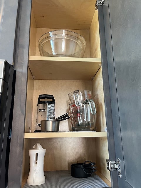 Plenty of cupboard space