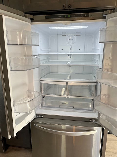 side by side refrigerator with bottom freezer