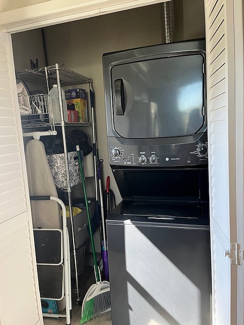 Cleaning closet and washer/dryer