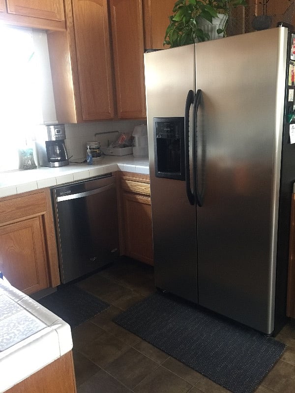 Kitchen - fridge has been updated