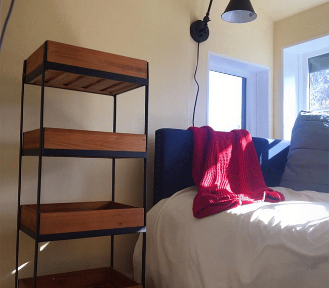 Downstairs small den with daybed