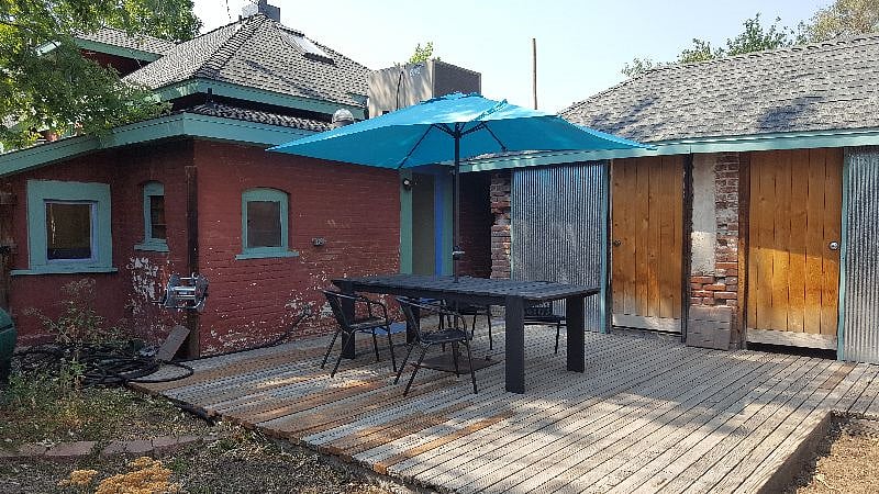 Back yard porch