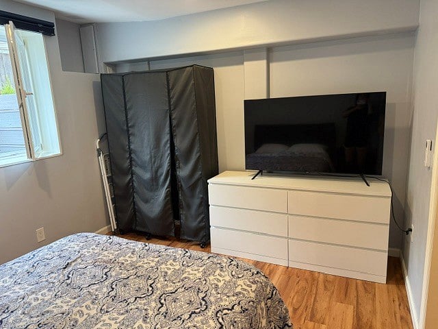 Full dresser and wardrobe closet