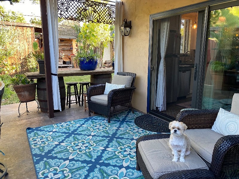 Private patio