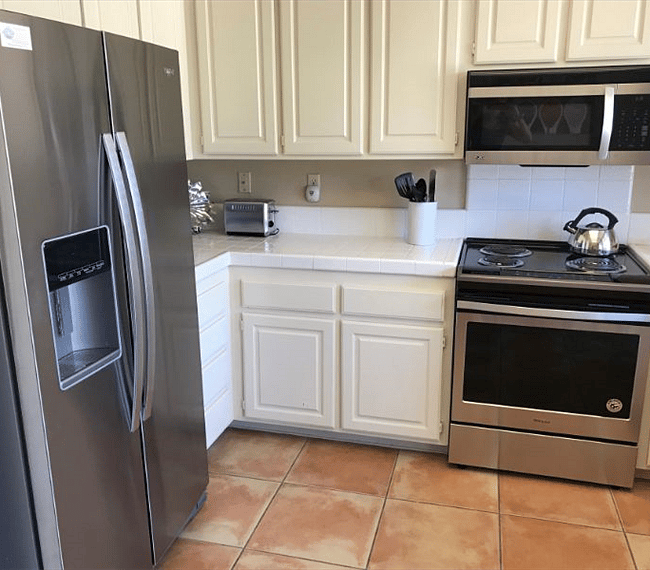 Full size fridge and Kitchen
