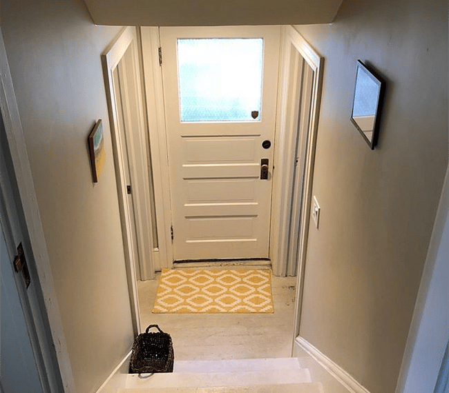 View of your private entrance from the inside. Completely blocked off from the rest of house