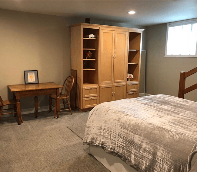 Small dining table and armoire