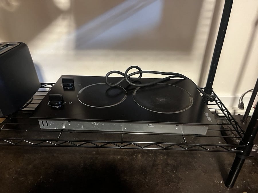 2-burner induction countertop cook-top.
