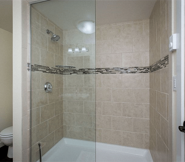 Large walk-in shower
