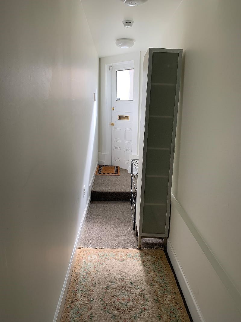 Hallway to Unit looking back towards private outside entry door/walkway