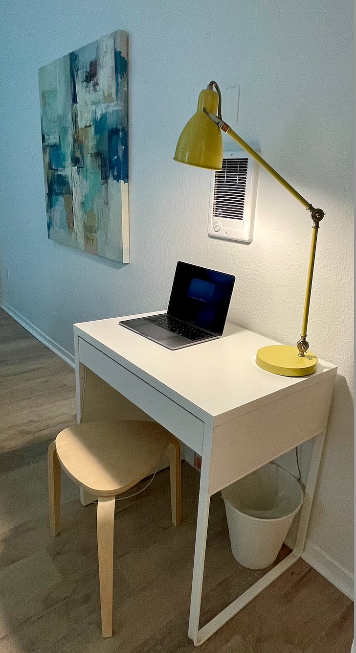 work station desk in the bedroom