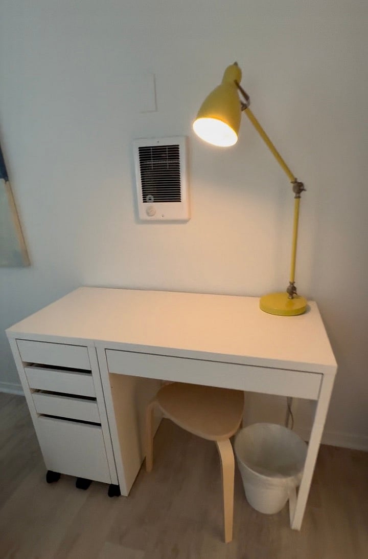 desk cabinet added